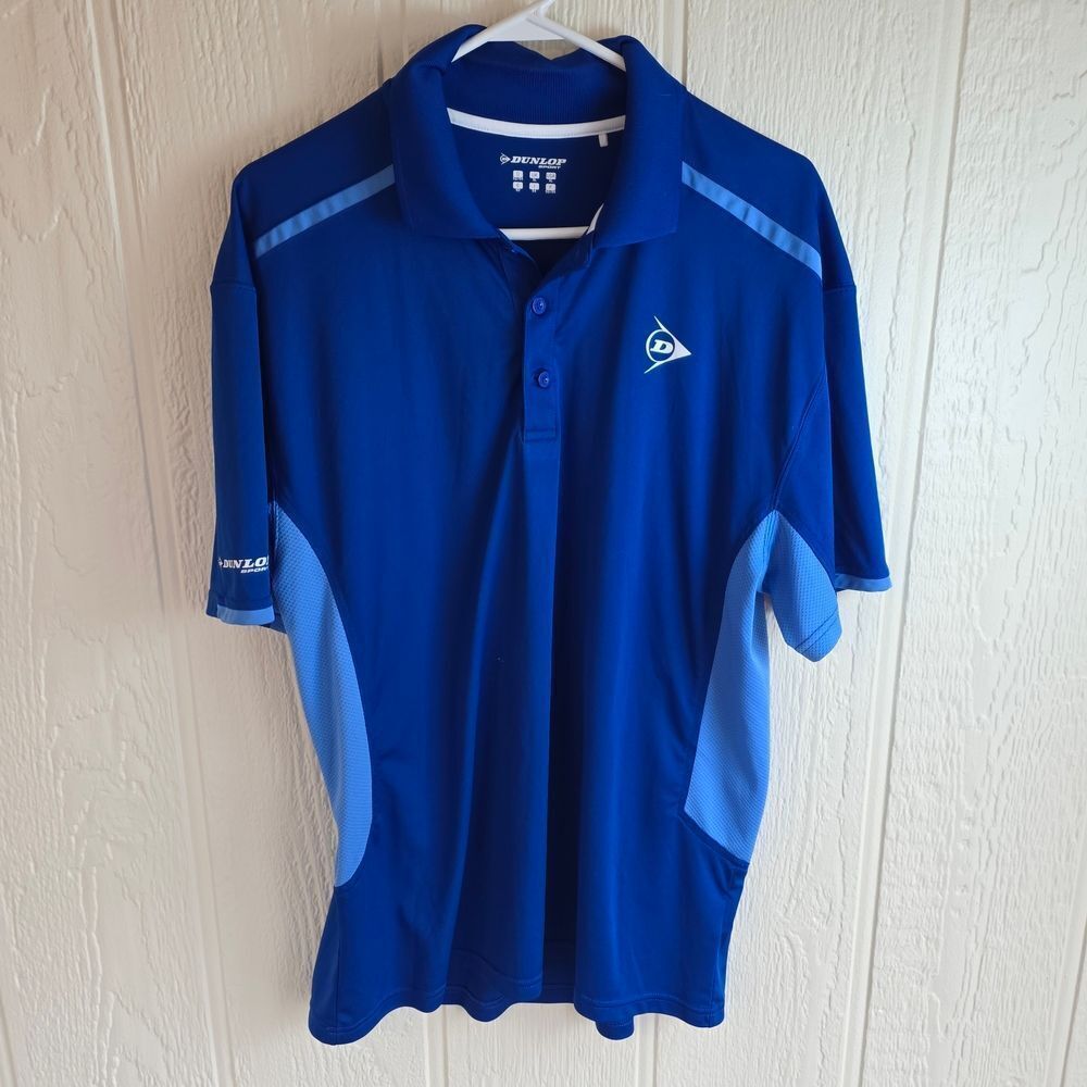 Dunlop Blue Men's Polo Shirt, Size XL